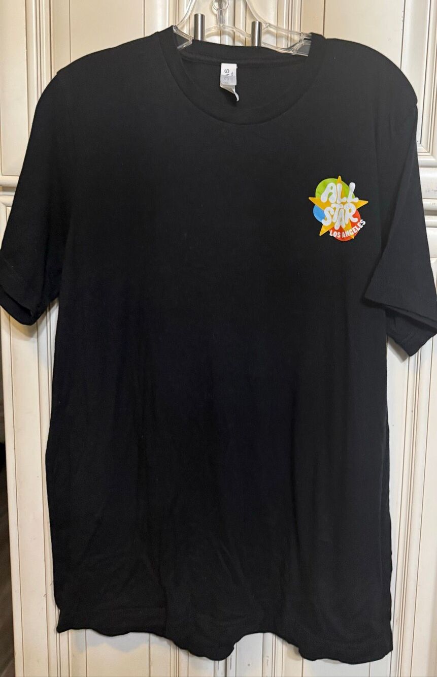 Bella+Canvas Girls 2026 NBA All-Star Weekend Graphic T-Shirt Black Size Large